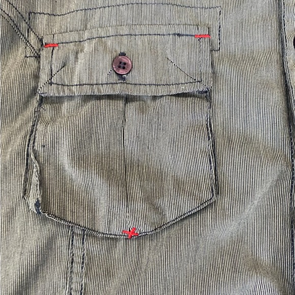 Sovereign Code Striped Blue Shirt - Picture 7 of 7